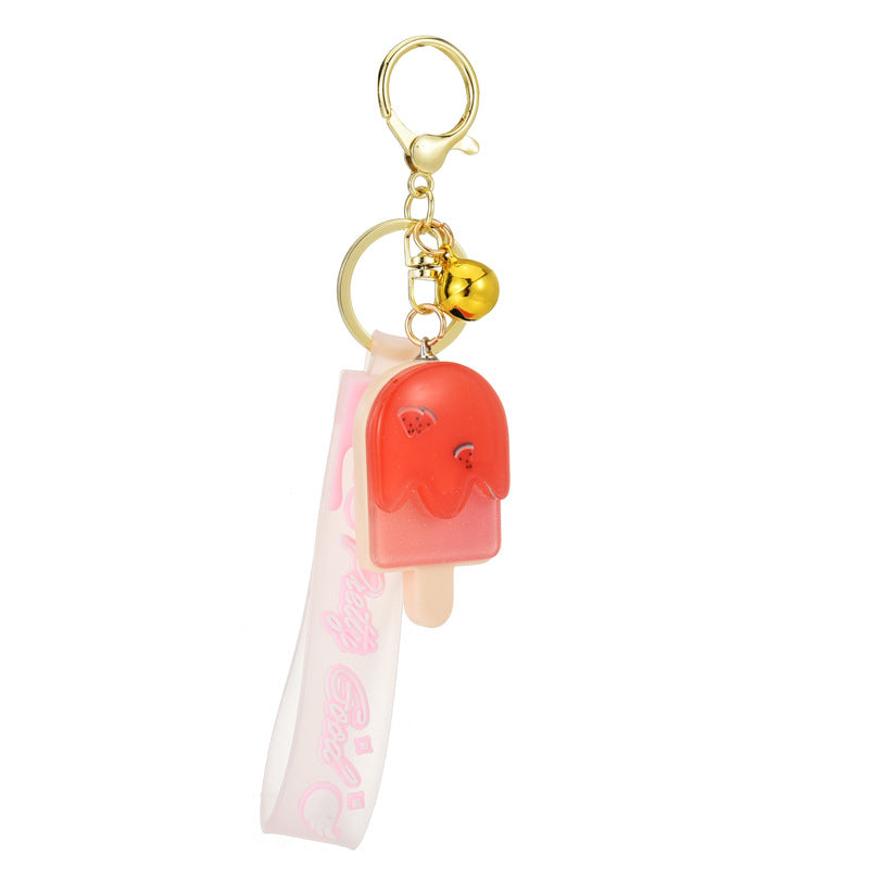 Wholesale Cartoon Ice Cream with Lights Acrylic Illuminated Keychains